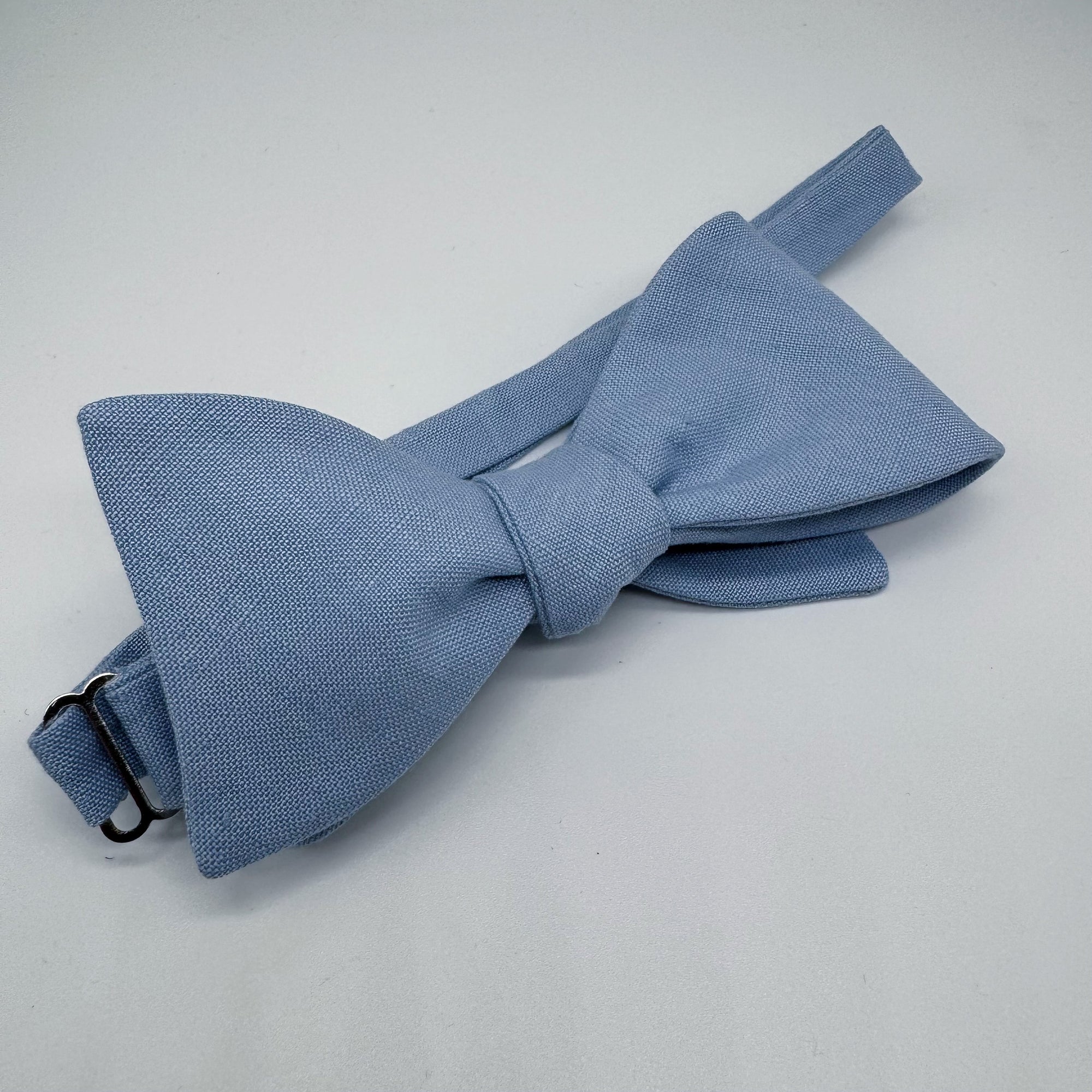 Light Blue Bow Tie in Irish Linen