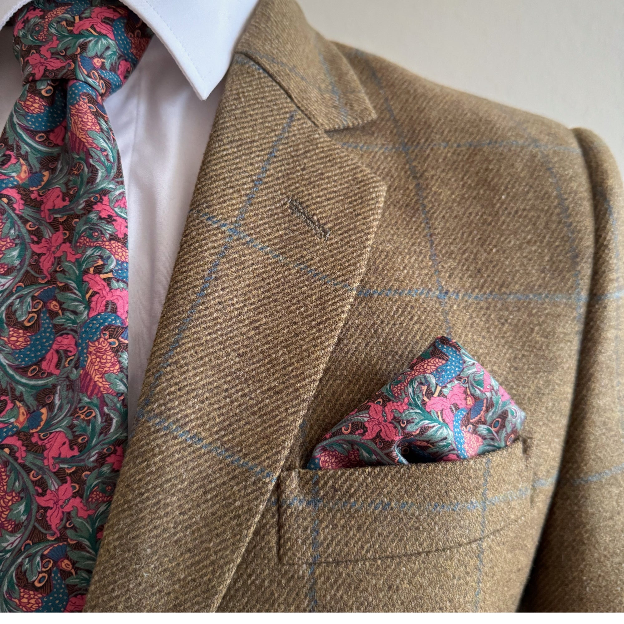 Liberty of London Tie in Peacock Garden