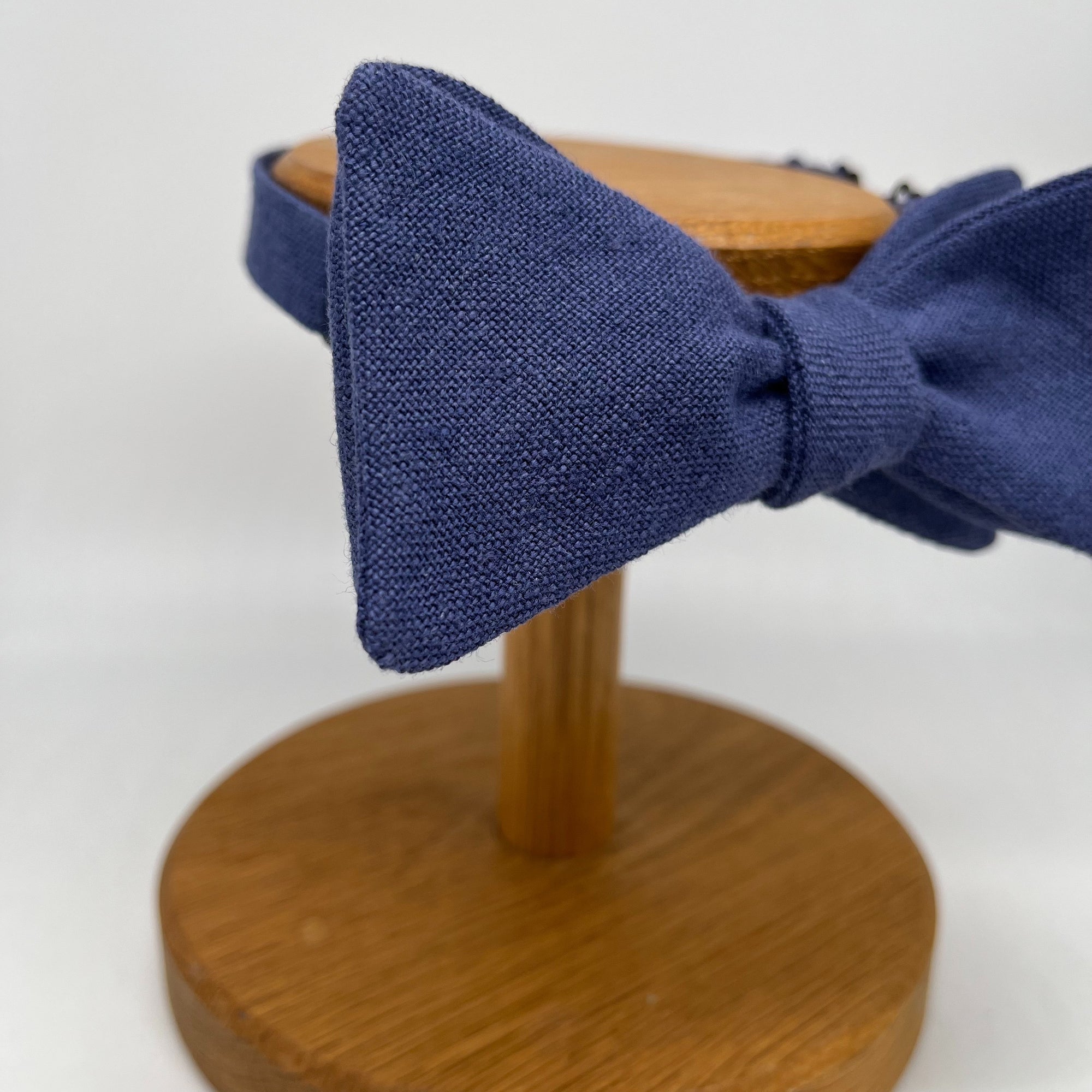 Navy Blue Bow Tie in Irish Linen