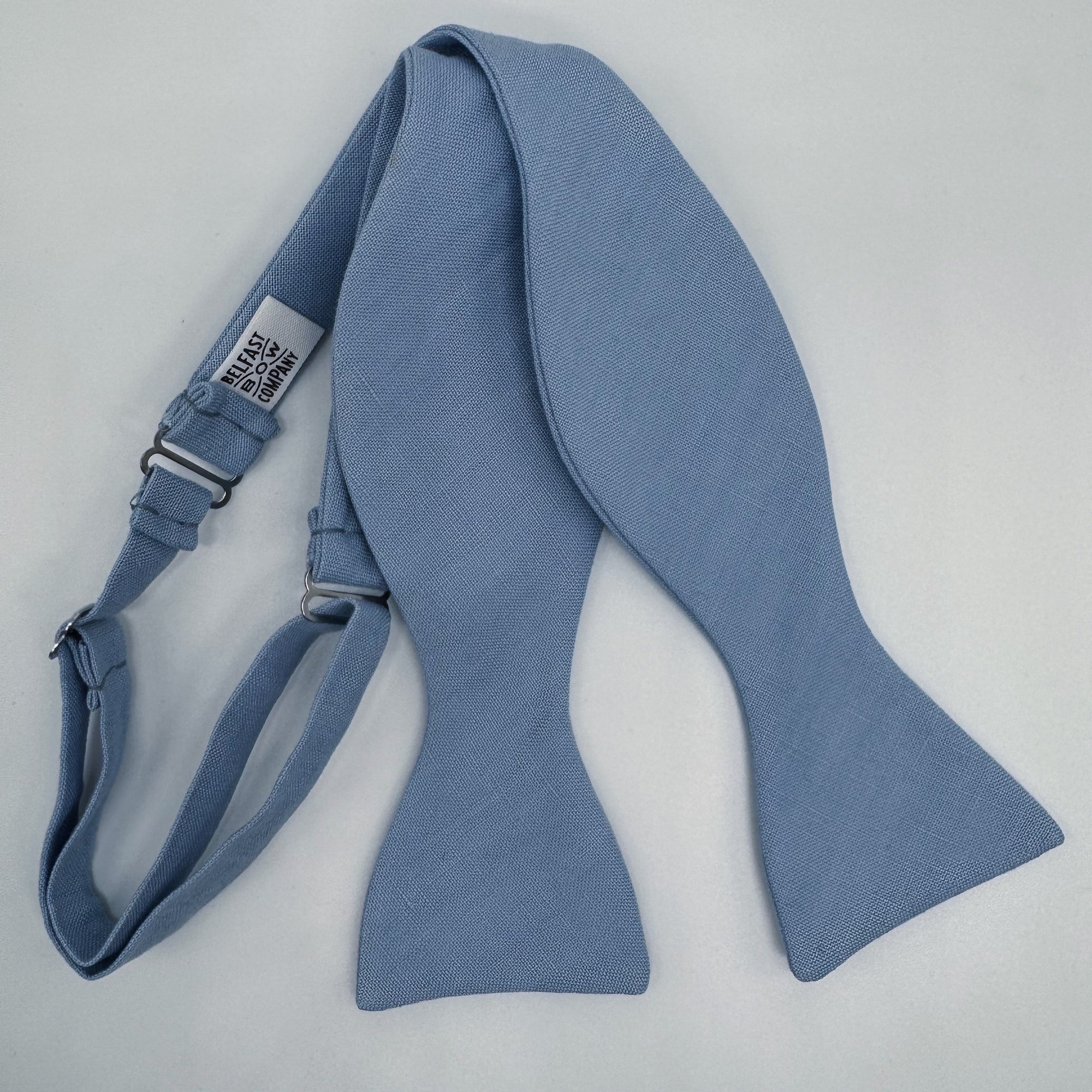 Light Blue Bow Tie in Irish Linen