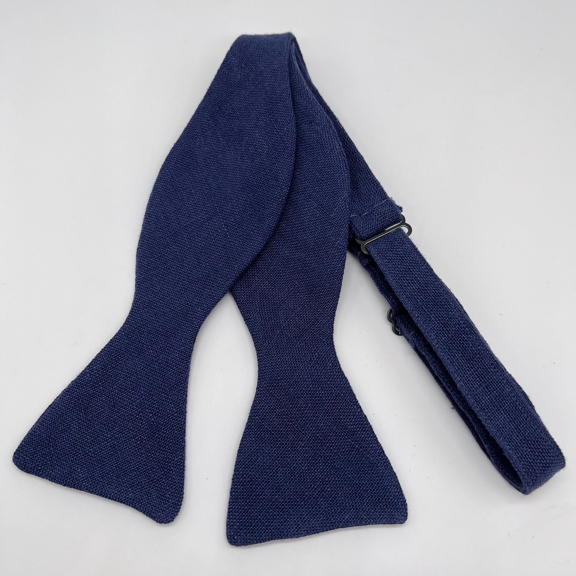 Navy Blue Bow Tie in Irish Linen