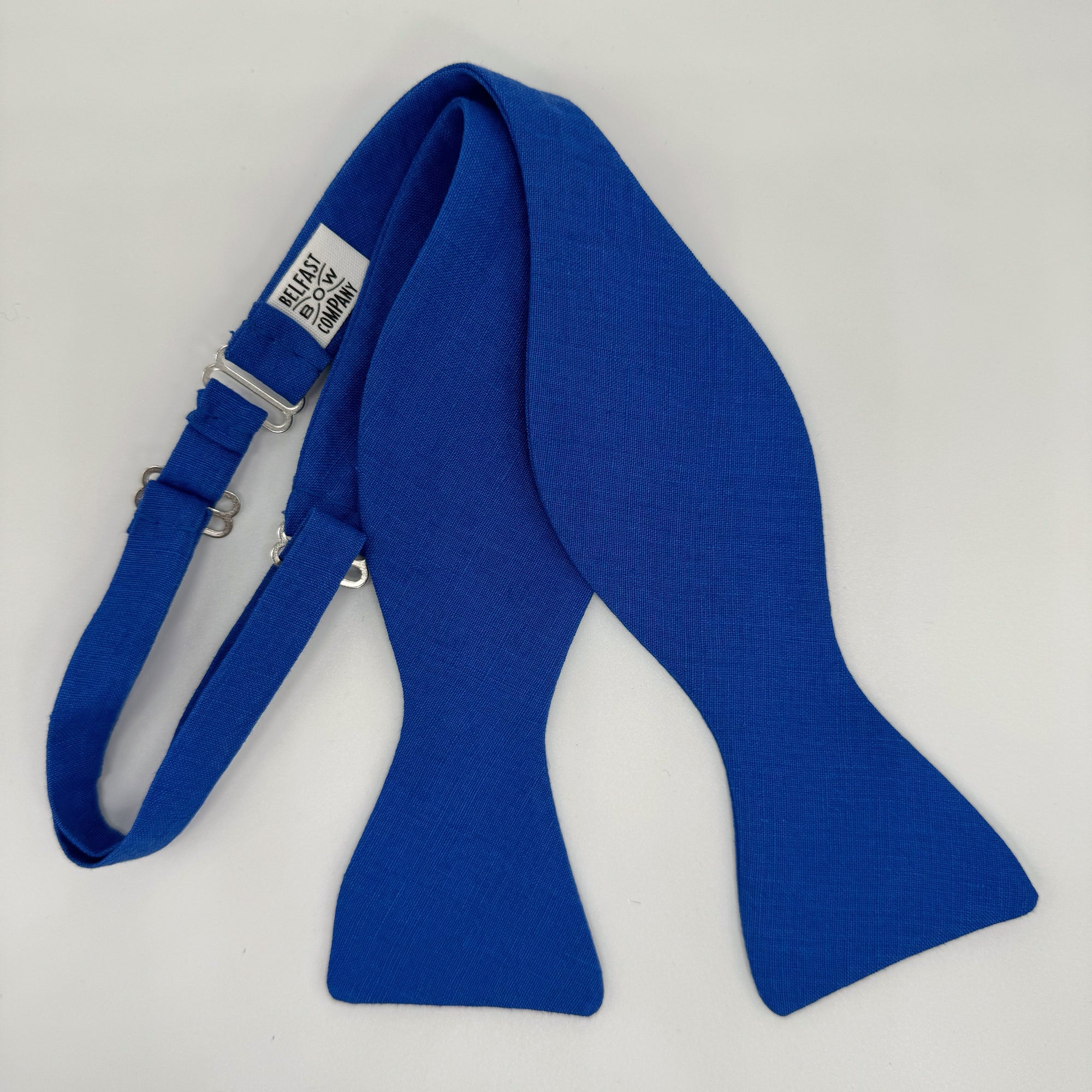 Cobalt Blue Bow Tie in Irish Linen