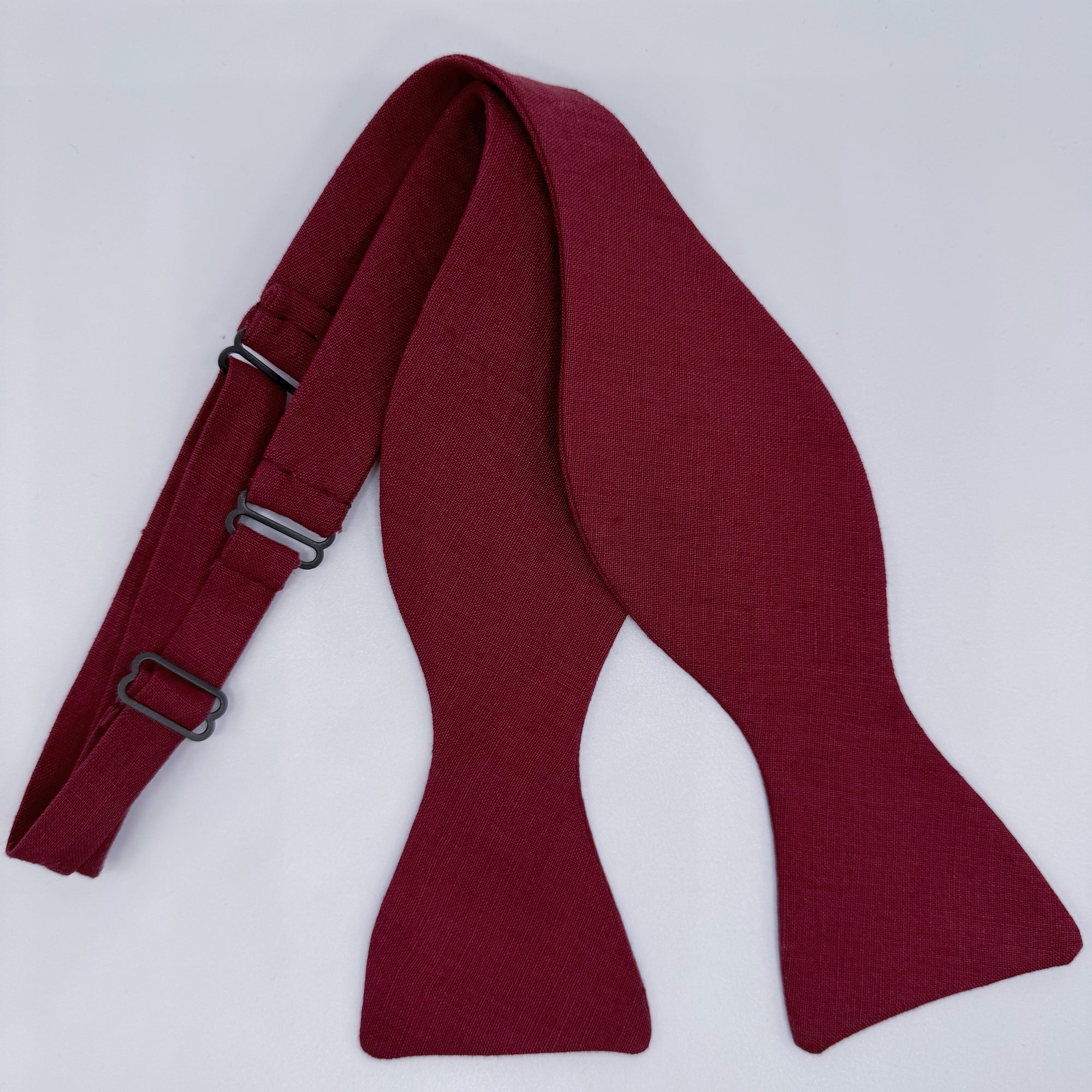 Cherry Red Bow Tie in Irish Linen