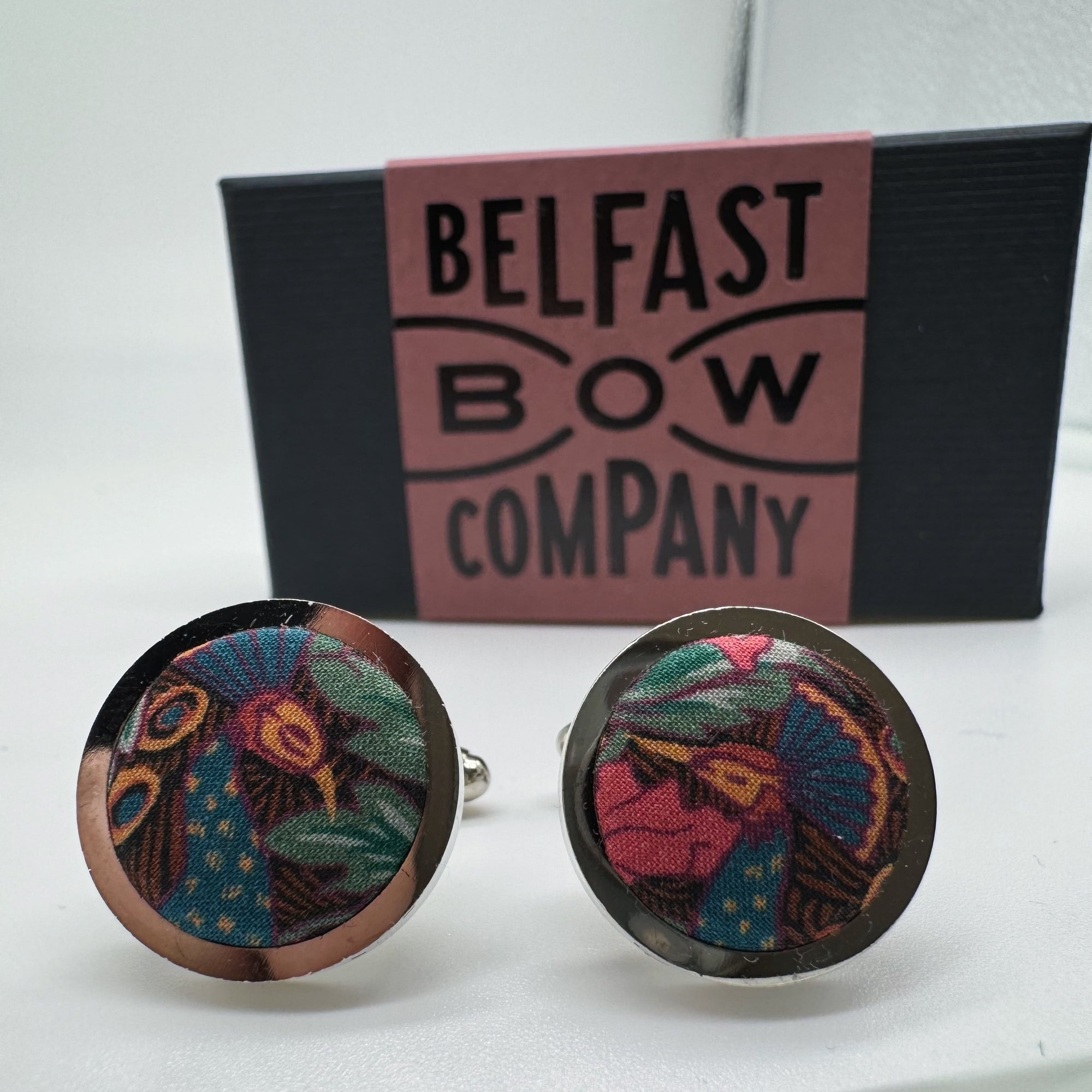 Liberty of London Cufflinks in Peacock Garden