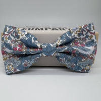 Strawberry Thief Bow Tie in Blue by the Belfast Bow Company