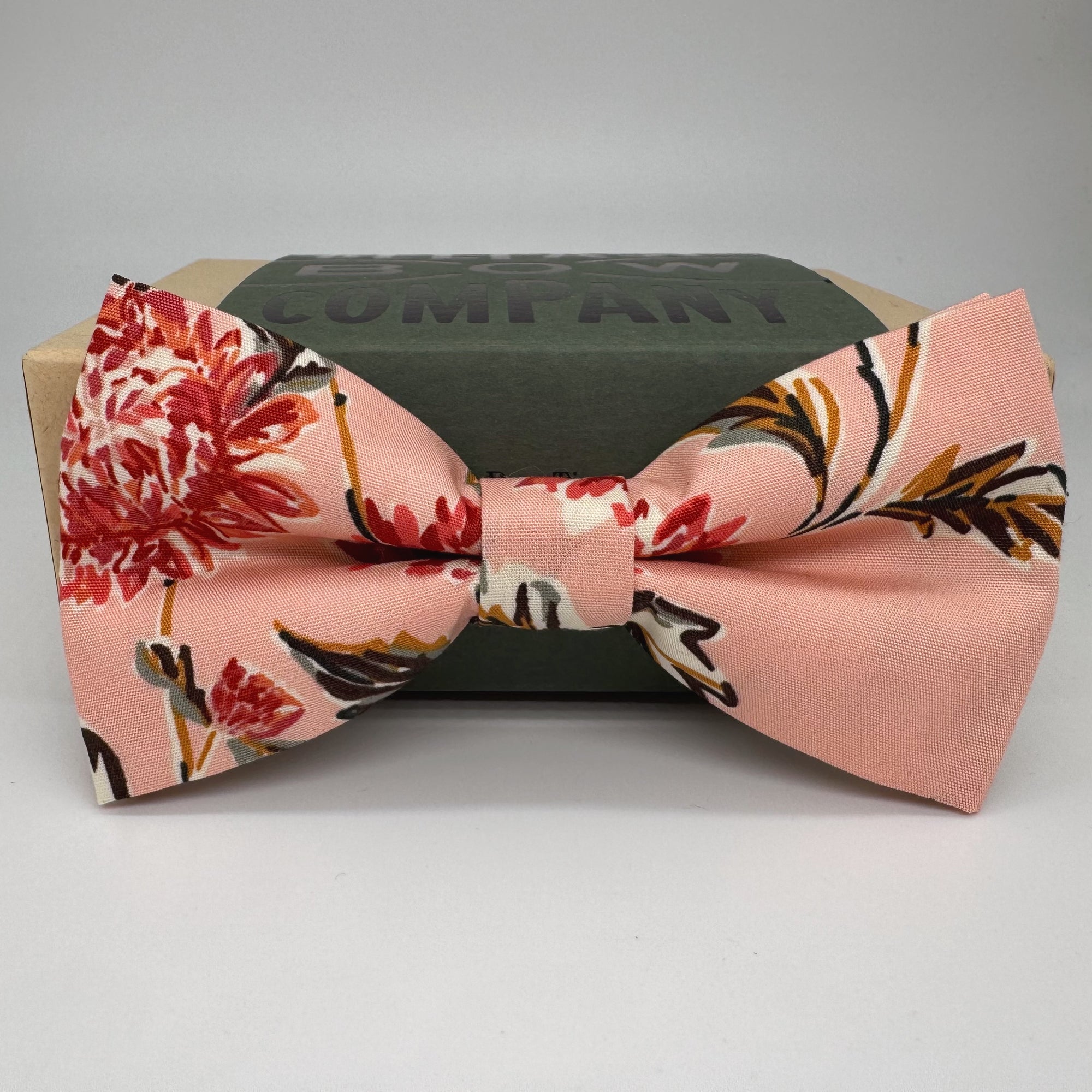 Boho Bloom Bow Tie in Light Watermelon Floral