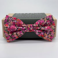 Pink Floral Liberty Bow Tie by the Belfast Bow Company